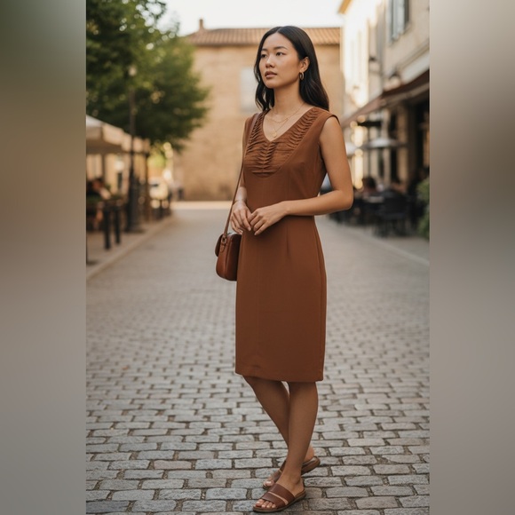 Dresses & Skirts - CASUAL BROWN DRESS